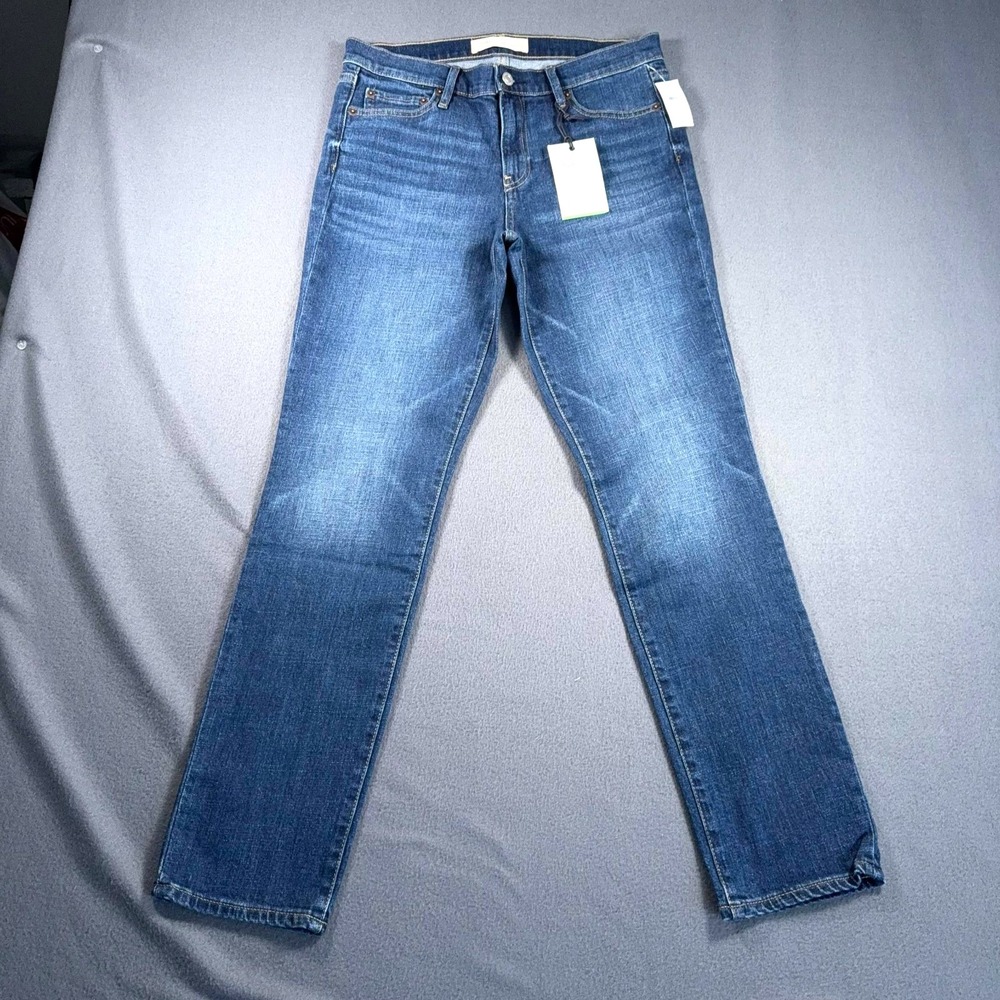 Gap 1969 Real Straight Jeans Women 29R Dark Indigo Mid Rise 31x30 NWT